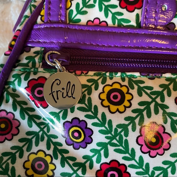 NWT Vera Bradley Viva La Vera Cross Body Frill Purse Bag Floral Purple Magnetic - Picture 9 of 13